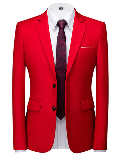 Men's Blazer Two Buttons Notch Lapel Coat for Formal Party Prom tuxedos men suits wedding