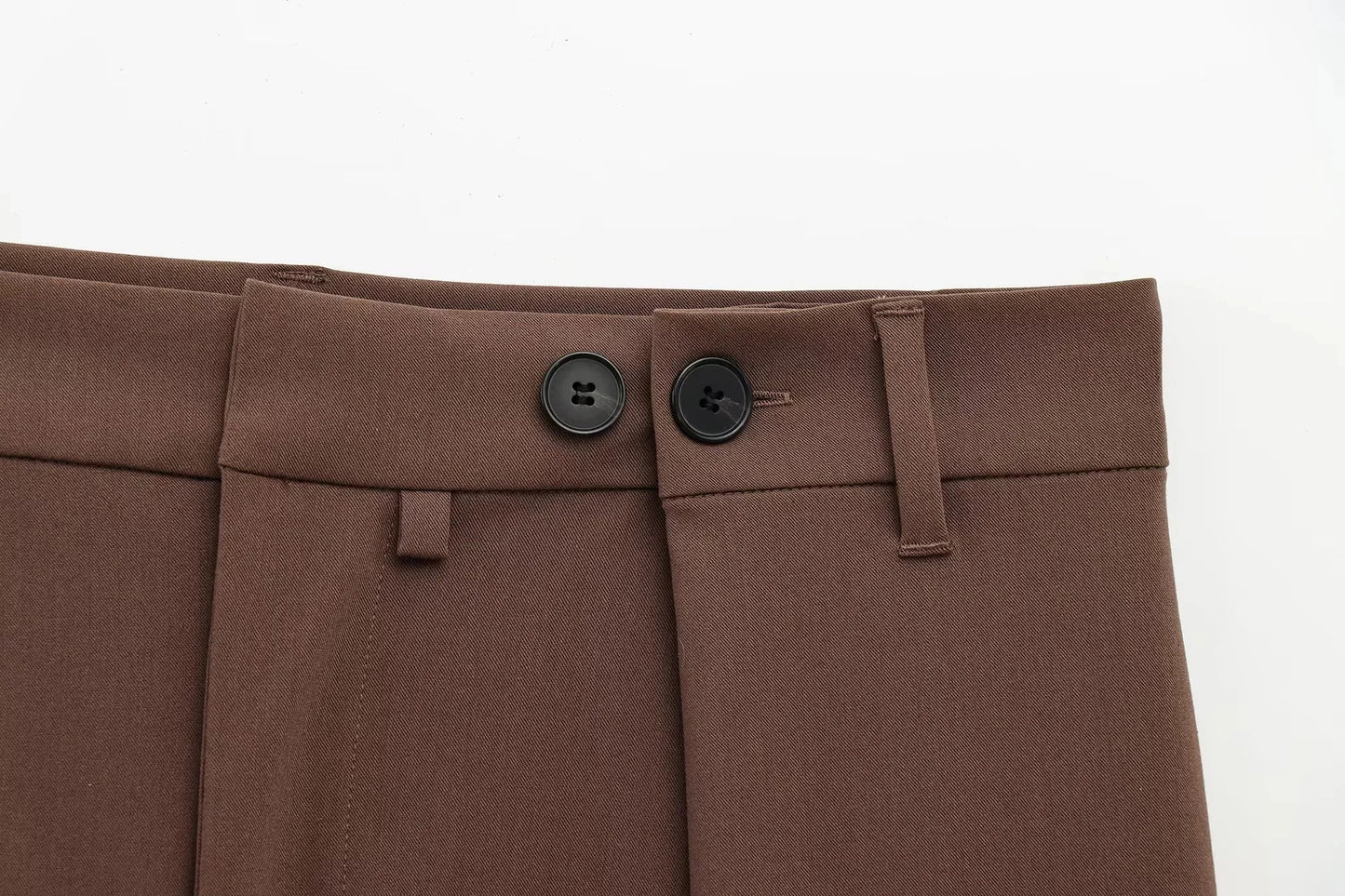 KONDALA 2026 Spring Office Lady Elegant Brown Women Suit Fashion Casual Sashes Oversized Shrug Blazer Chic Zipper Long Pant