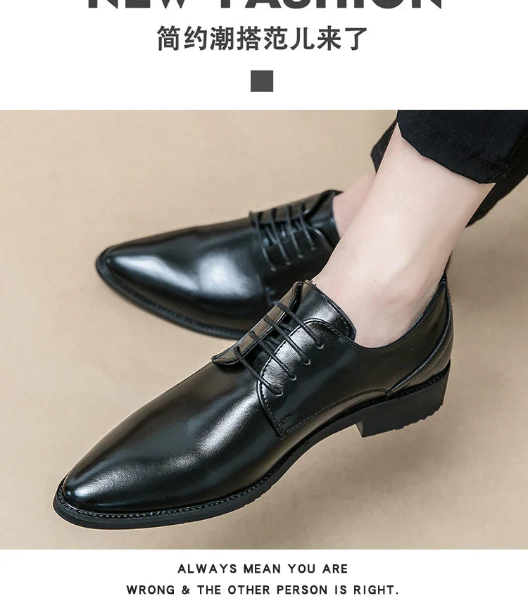 Men's Dress Shoes Party Formal Oxford Leather Shoes Men Classic Casual Business Leather Shoes Man Wedding Social Leather Shoes