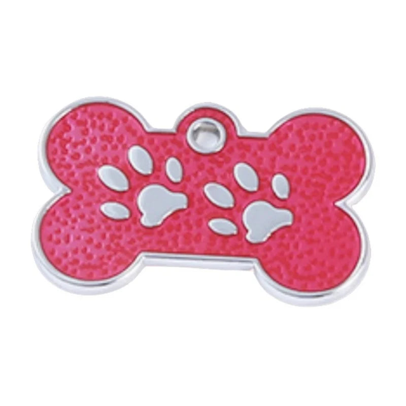 Classic Bone Dog Id Tag Personalized Pet Dog Tag Free Engraving Kitten Puppy Collars Pendant Free Engraving Pet Cat Nameplate