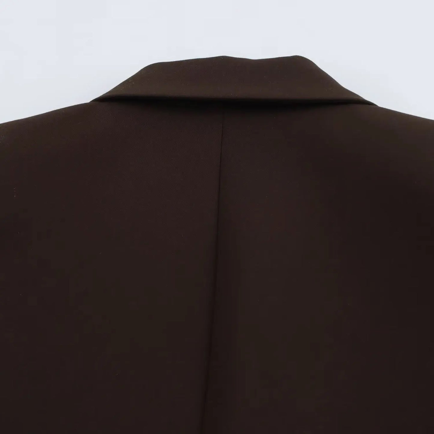 HH Women New Fashion Blazer Suit Lapel Double-Breasted Pocket Casual Coat+Chic High Waist Loose Zipper Slim Long Pants Suit