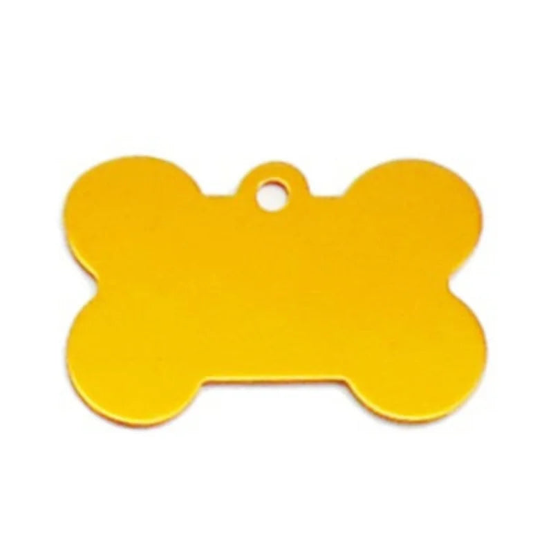 Classic Bone Dog Id Tag Personalized Pet Dog Tag Free Engraving Kitten Puppy Collars Pendant Free Engraving Pet Cat Nameplate