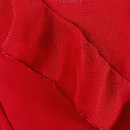 New 2026 Women's Ruffles Chiffon Maxi Dress Backlesss Split Sexy Porm Dress Red Long Summer Wedding Party Dress Elegant Vestidos