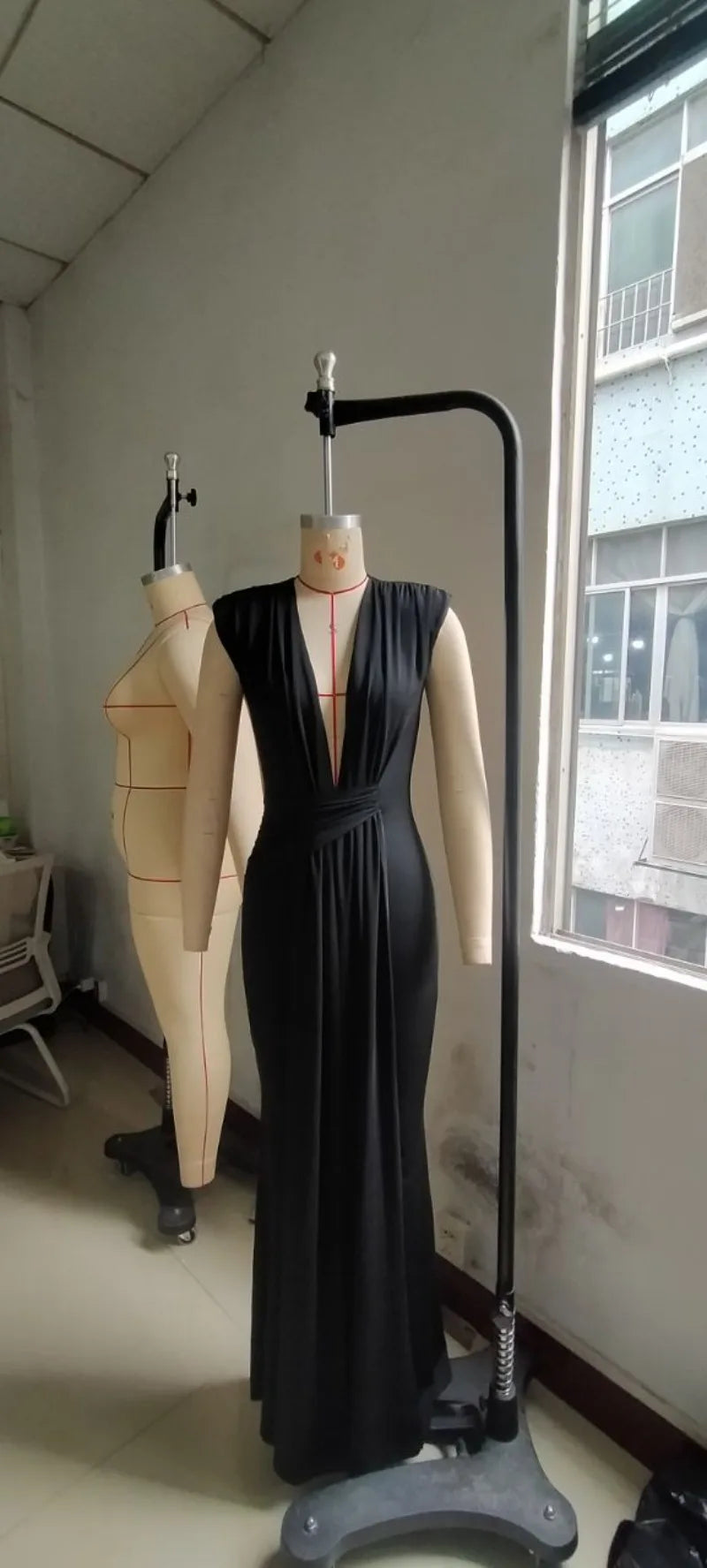 Elegant Bodycon Dresses for Women Sexy Deep V Neck Sleeveless Maxi Dress Mermaid Guest Evening Party Cocktail Long Dress Gown
