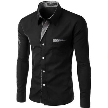 20224Hot Sale New Fashion Camisa Masculina Long Sleeve Shirt Men Slim fit Design Formal Casual Brand Male Dress Shirt Size M-4XL