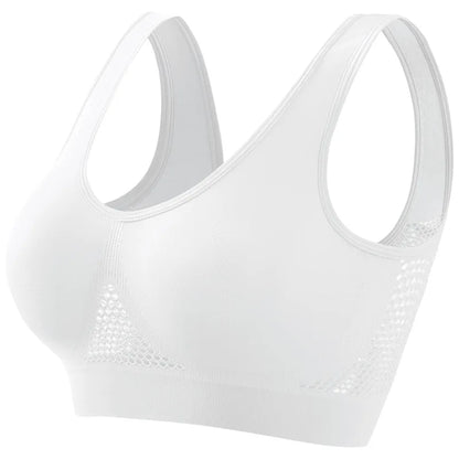 Seamless Bras For Women Push Up Sports Bralette Female Non-wire No Pad Crop Top Hollow Breathable Sexy Lingerie S-5XL Brassiere