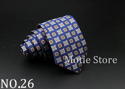New Style Fashion Jacquard Floral Paisley Necktie Polyester Male Narrow Red Blue Tie Suit Shirt Gift For Men Accessory Gravatas