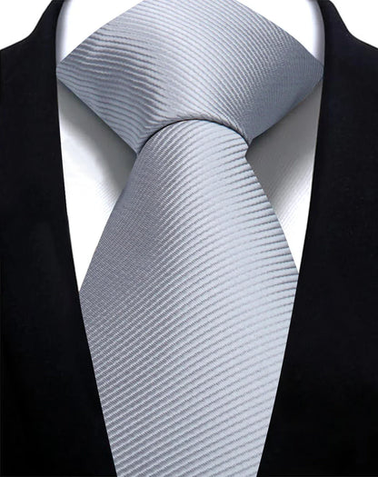Solid Tie 7.5cm Necktie For Men Fashion Wedding Ties Slim Blue Gray Classic Neckties Men Business Jacquard Woven Classic Gravats