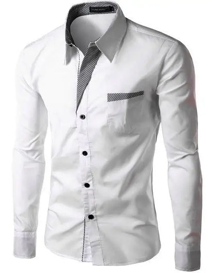 20224Hot Sale New Fashion Camisa Masculina Long Sleeve Shirt Men Slim fit Design Formal Casual Brand Male Dress Shirt Size M-4XL