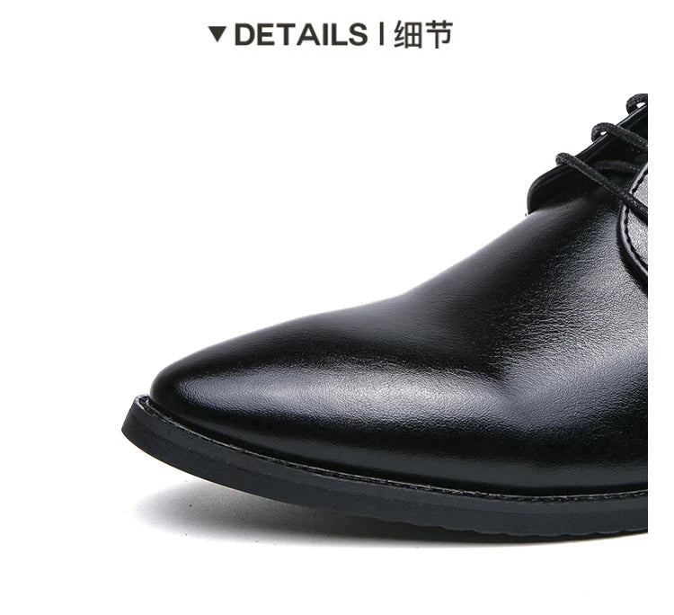 Men's Dress Shoes Party Formal Oxford Leather Shoes Men Classic Casual Business Leather Shoes Man Wedding Social Leather Shoes