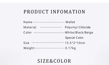 CHCH-Women's Cartoon Printing Long Wallet Retro Classic Wallet PVC Material Fashion Simple Large Capacity Bags