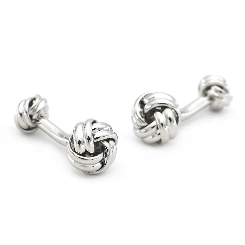 iGame Fashion Knot Cuff Links Quality Brass Material Woven Ball Design Cufflinks For Wedding  Men
