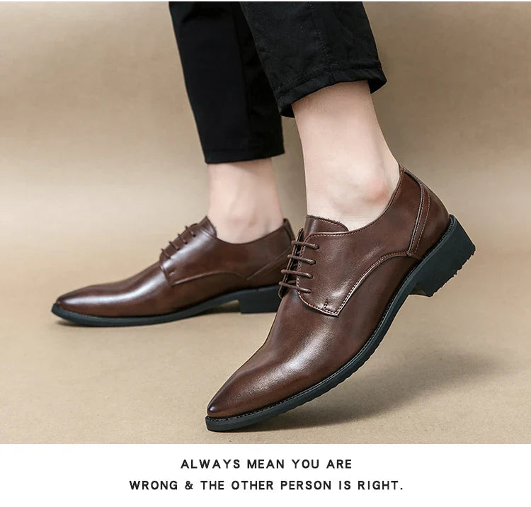 Men's Dress Shoes Party Formal Oxford Leather Shoes Men Classic Casual Business Leather Shoes Man Wedding Social Leather Shoes