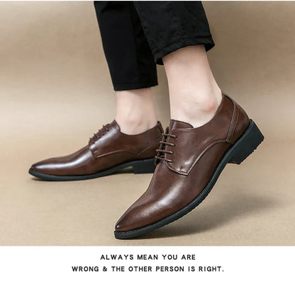 Men's Dress Shoes Party Formal Oxford Leather Shoes Men Classic Casual Business Leather Shoes Man Wedding Social Leather Shoes
