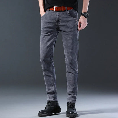 2024 New Men Spring and Autumn Korean Version Comfort Men Stretch Youth Slim Fashion  Skinny Jeans Pants Designer Clothes