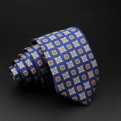New Style Fashion Jacquard Floral Paisley Necktie Polyester Male Narrow Red Blue Tie Suit Shirt Gift For Men Accessory Gravatas