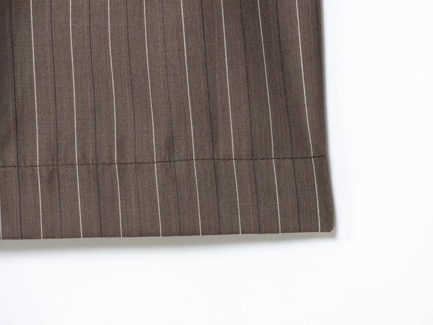Office Lady Chic Brown Suits V Neck Striped Loose Blazer High Waist Wide Leg Pants Fashion Casual Women Suits Костюм Офисный