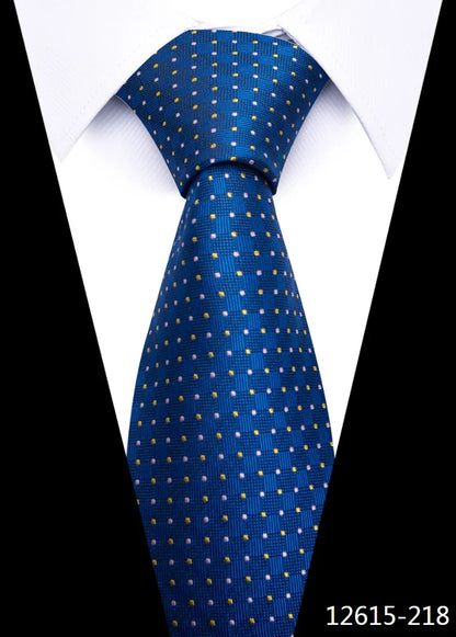 Many Color Newest style  Dropshipping Necktie Man Dark Blue Wedding Accessories Dot Performance Tie Men Necktie Cravat