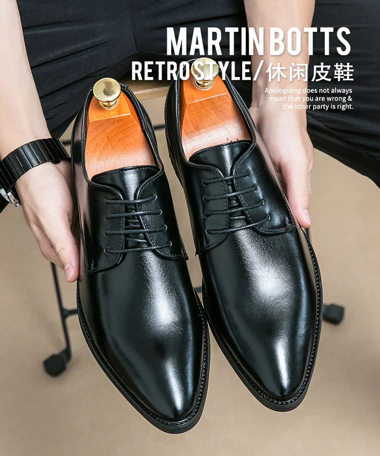 Men's Dress Shoes Party Formal Oxford Leather Shoes Men Classic Casual Business Leather Shoes Man Wedding Social Leather Shoes