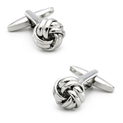 iGame Fashion Knot Cuff Links Quality Brass Material Woven Ball Design Cufflinks For Wedding  Men