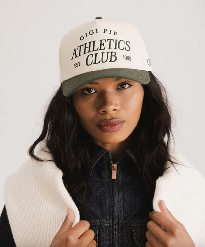 athletic club vintage trucker