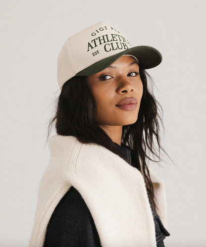 athletic club vintage trucker