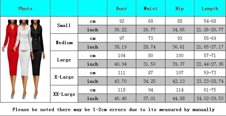 New Arrival 2024 Midi Skirt Suit Workwear Single Breasted Top Blazer 2 PCS Set Suit Women Office Lady Two Piece Skirt Set