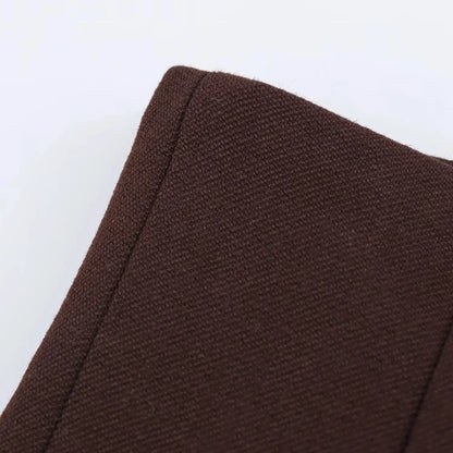KONDALA Chic Casual Solid Women Suit Pockets Button Blazer Straight Loose Pants Zipper Skirt New Fashion 2025 Autumn Winter Sets