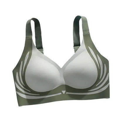 Super Gather Wireless Push-up Bra Women Gathered Up Soft Support Adjustable Underwear Anti-sagging Seamless Lift-up Bra