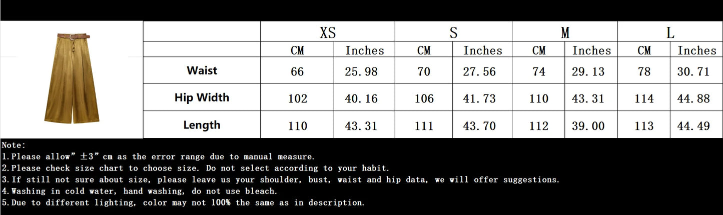 KONDALA Casual Chic Yellow Satin Women Suits V Neck Buttons Vest High Waist Wide Leg Pants Fashion 2025 Summer Holiday Suits
