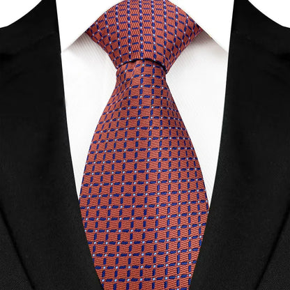 Luxury 8CM Mens Ties Polka Dot Necktie Formal Classic Business Necktie Jacquard Woven Neck ties For Men Groom Wedding Party