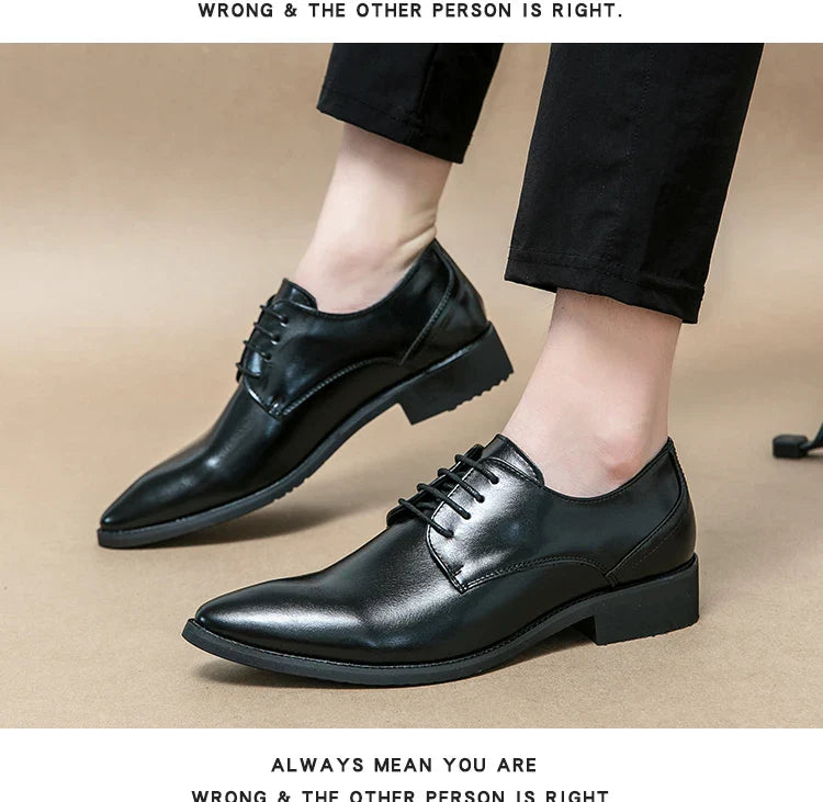 Men's Dress Shoes Party Formal Oxford Leather Shoes Men Classic Casual Business Leather Shoes Man Wedding Social Leather Shoes