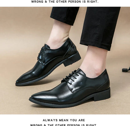 Men's Dress Shoes Party Formal Oxford Leather Shoes Men Classic Casual Business Leather Shoes Man Wedding Social Leather Shoes