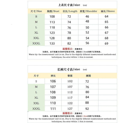 Spring and Autumn Men Waffle Solid Color Two-piece New Trend Lapel Long-sleeved Shirt and Trousers Casual Outdoor Sports Suit