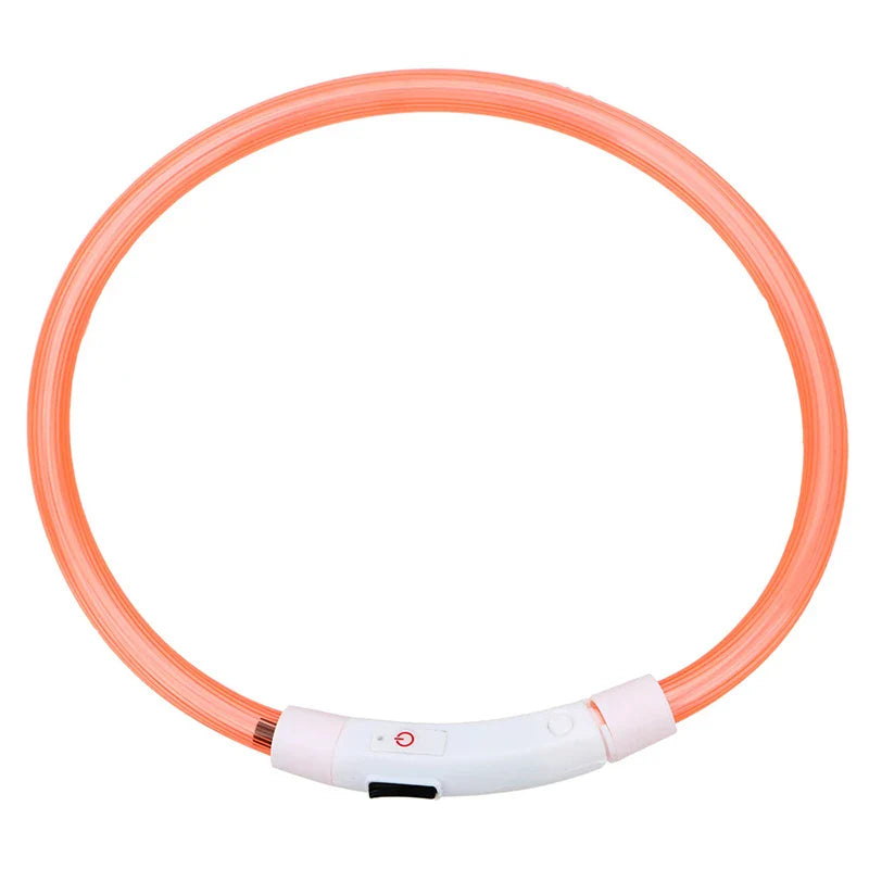 Led Usb Dog Collar Pet Dog Night Luminous Charge Collar Led Night Safety Flashing Glow Dog Loss Prevention Collar Pet Accessorie