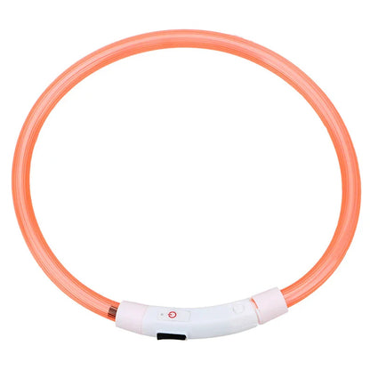 Led Usb Dog Collar Pet Dog Night Luminous Charge Collar Led Night Safety Flashing Glow Dog Loss Prevention Collar Pet Accessorie