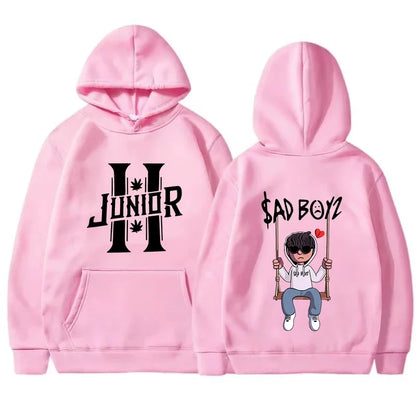 2024 Spring Men's Hoodies Junior H Sad Boys Harajuku Girls Hip Hop Pullover Fancy Music Gift Casual Loose Comfortable Sweatshirt