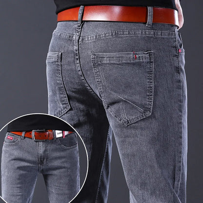 2024 New Men Spring and Autumn Korean Version Comfort Men Stretch Youth Slim Fashion  Skinny Jeans Pants Designer Clothes