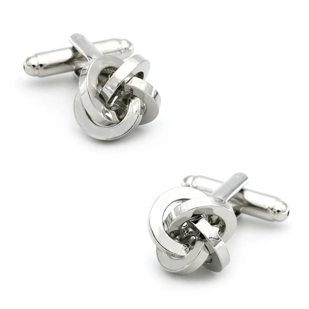 iGame Fashion Knot Cuff Links Quality Brass Material Woven Ball Design Cufflinks For Wedding  Men