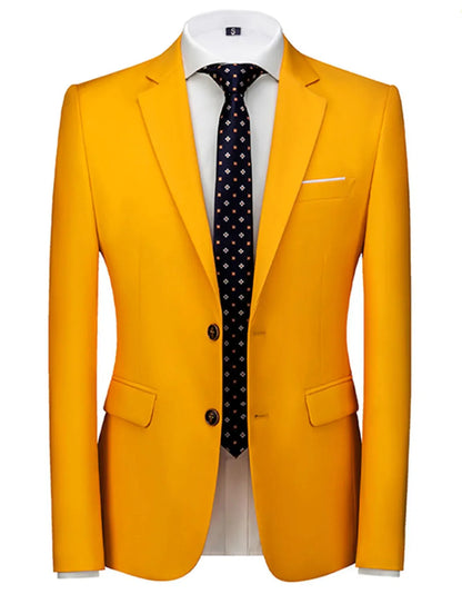 Men's Blazer Two Buttons Notch Lapel Coat for Formal Party Prom tuxedos men suits wedding