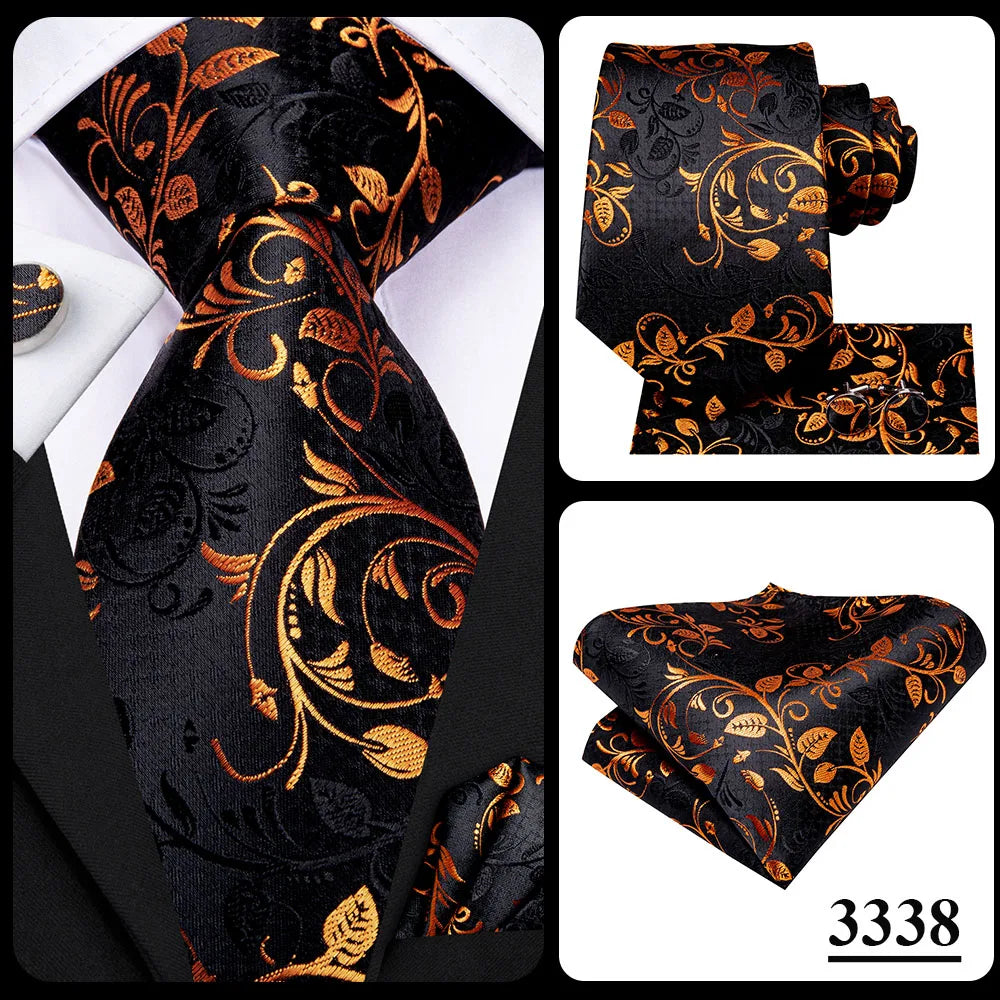 Hi-Tie Blue Business Solid 100% Silk Men's Tie NeckTie 8.5cm Ties for Men Formal Luxury Wedding High Quality Gravata