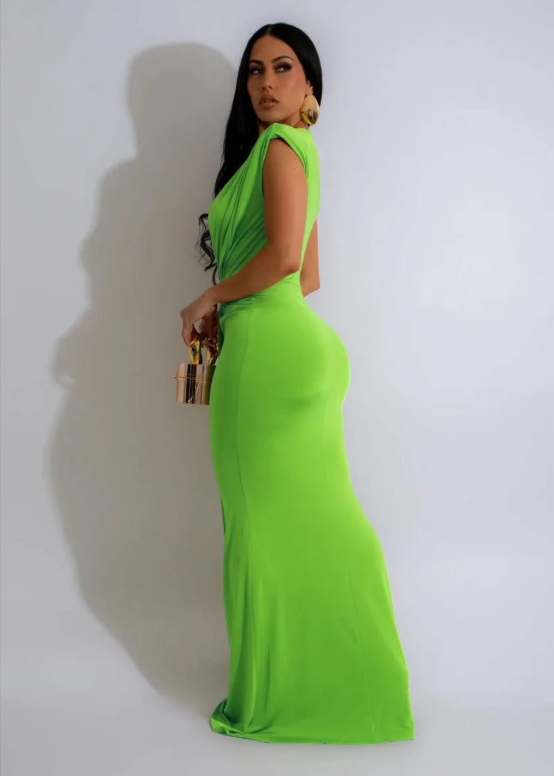 Elegant Bodycon Dresses for Women Sexy Deep V Neck Sleeveless Maxi Dress Mermaid Guest Evening Party Cocktail Long Dress Gown