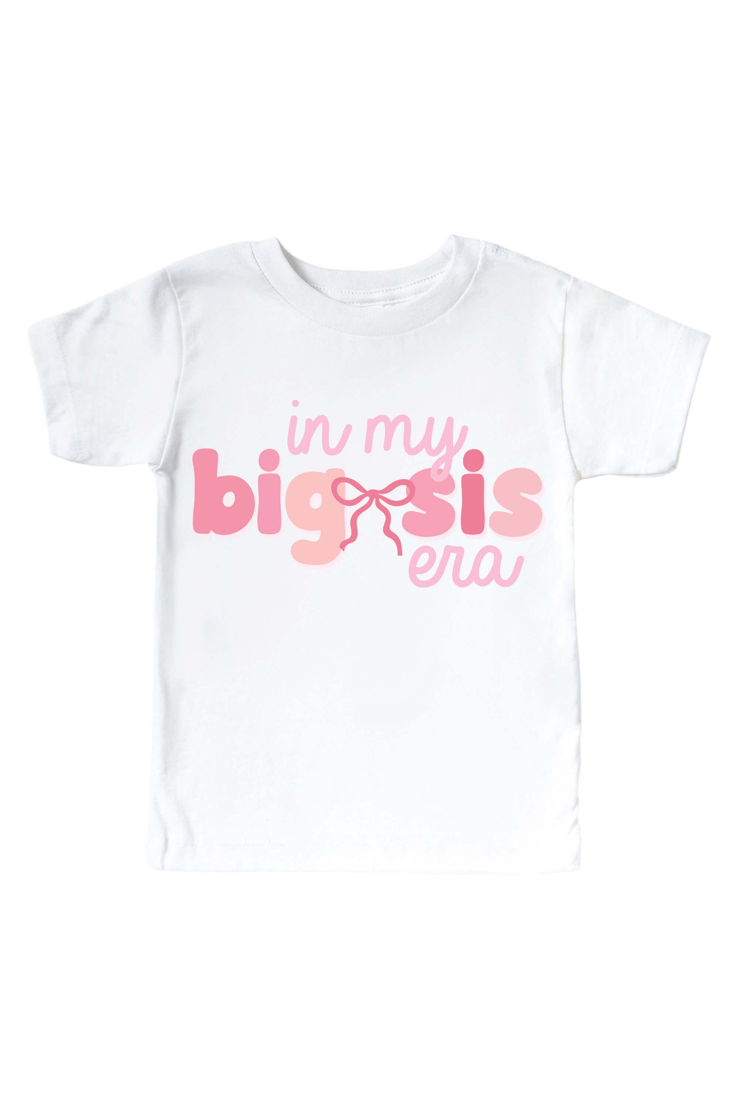 Big Sis Era Kids Graphic Tee | White