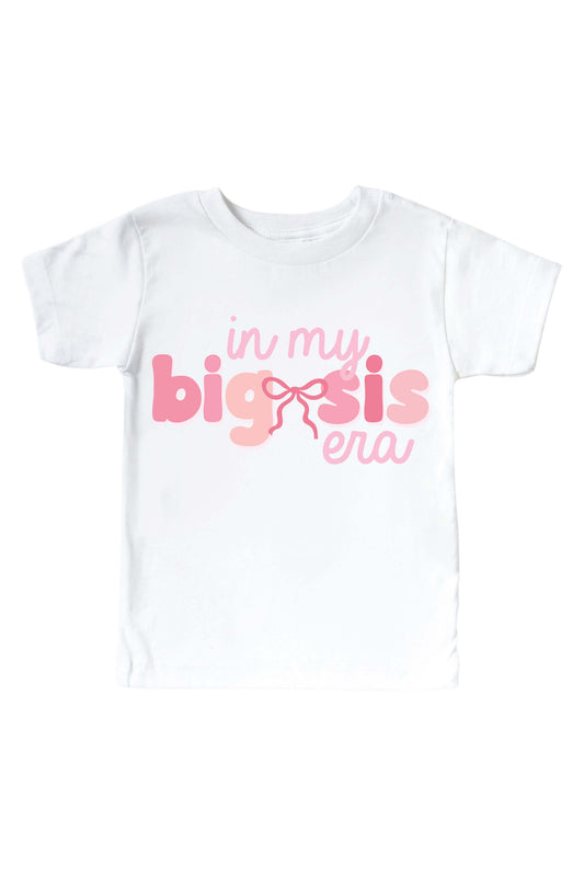 Big Sis Era Kids Graphic Tee | White