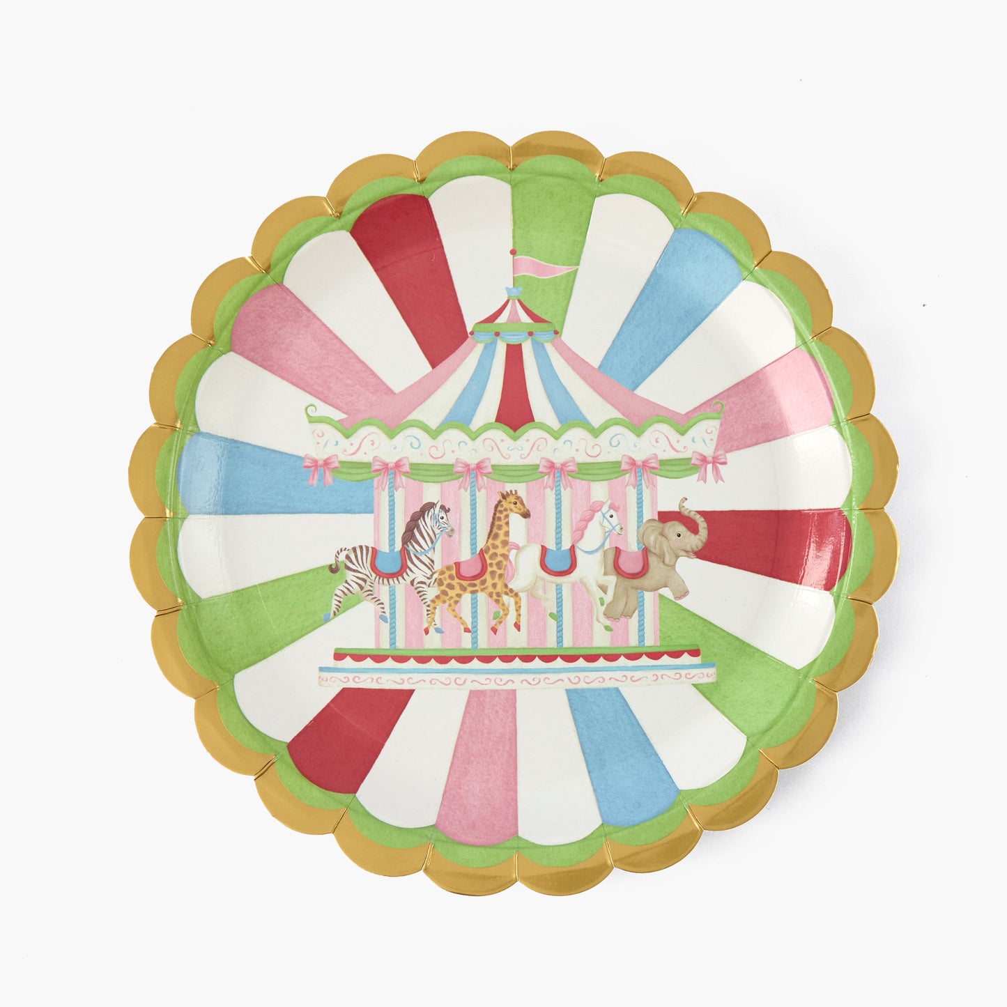 Carousel Dinner Paper Plates (Set of 8)