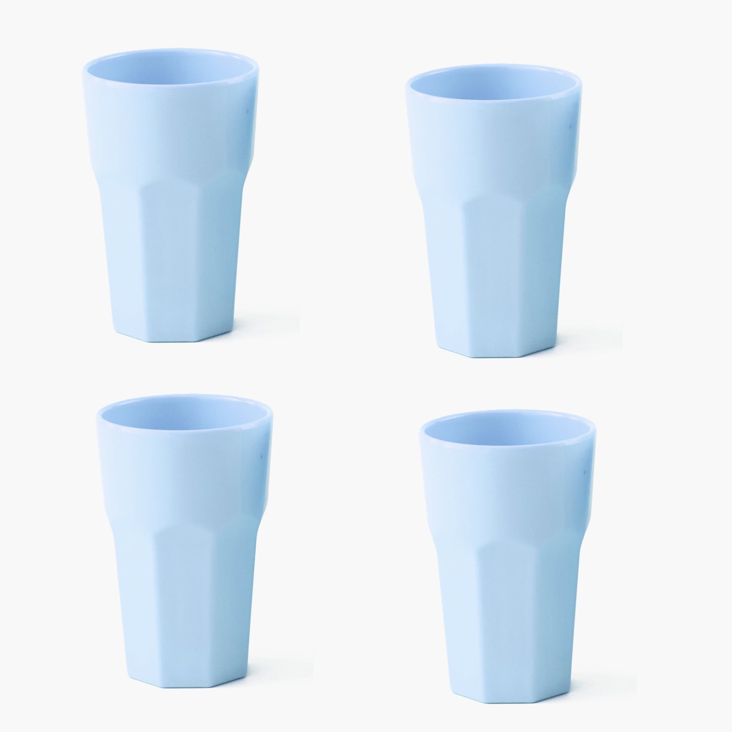 Blue Party Melamine Glasses (Set of 4)