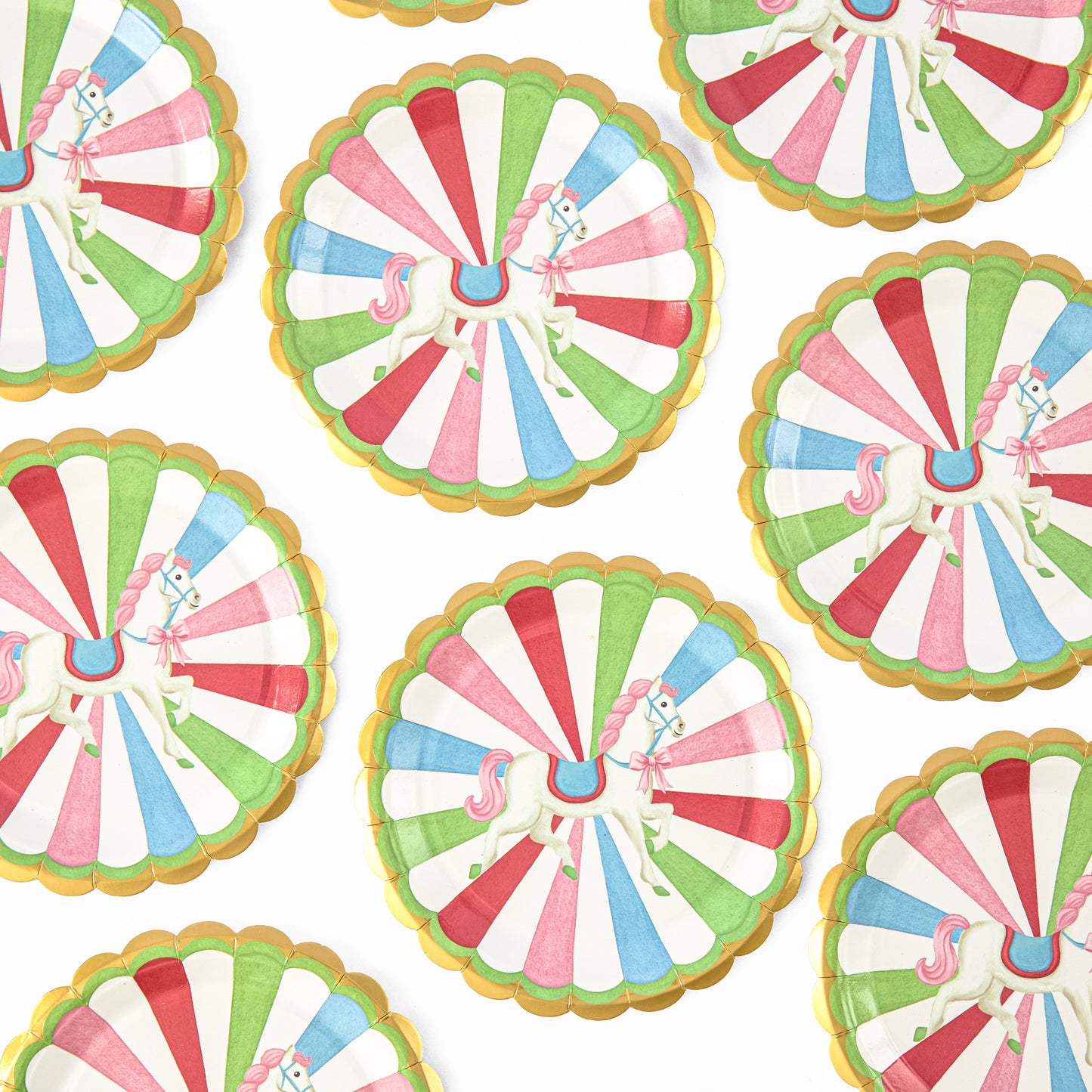 Carousel Side Paper Plates (Set of 8)