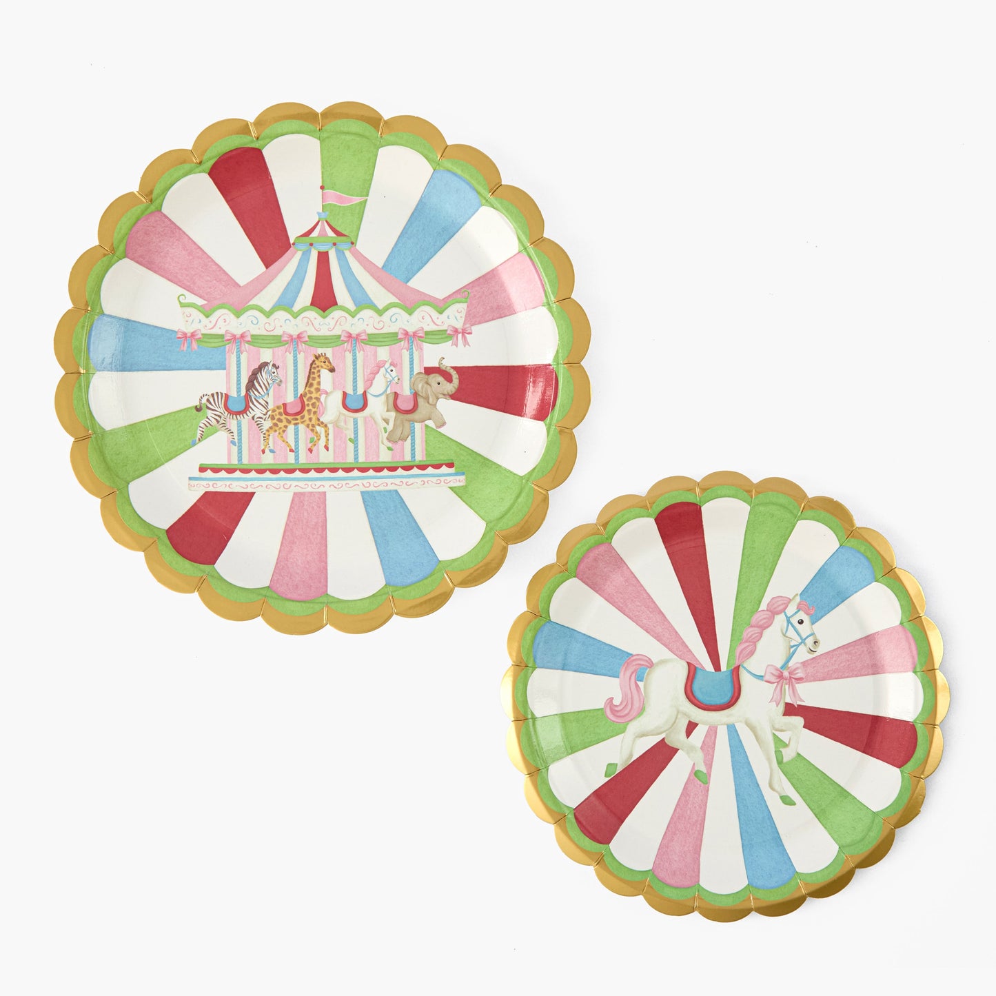 Carousel Side Paper Plates (Set of 8)