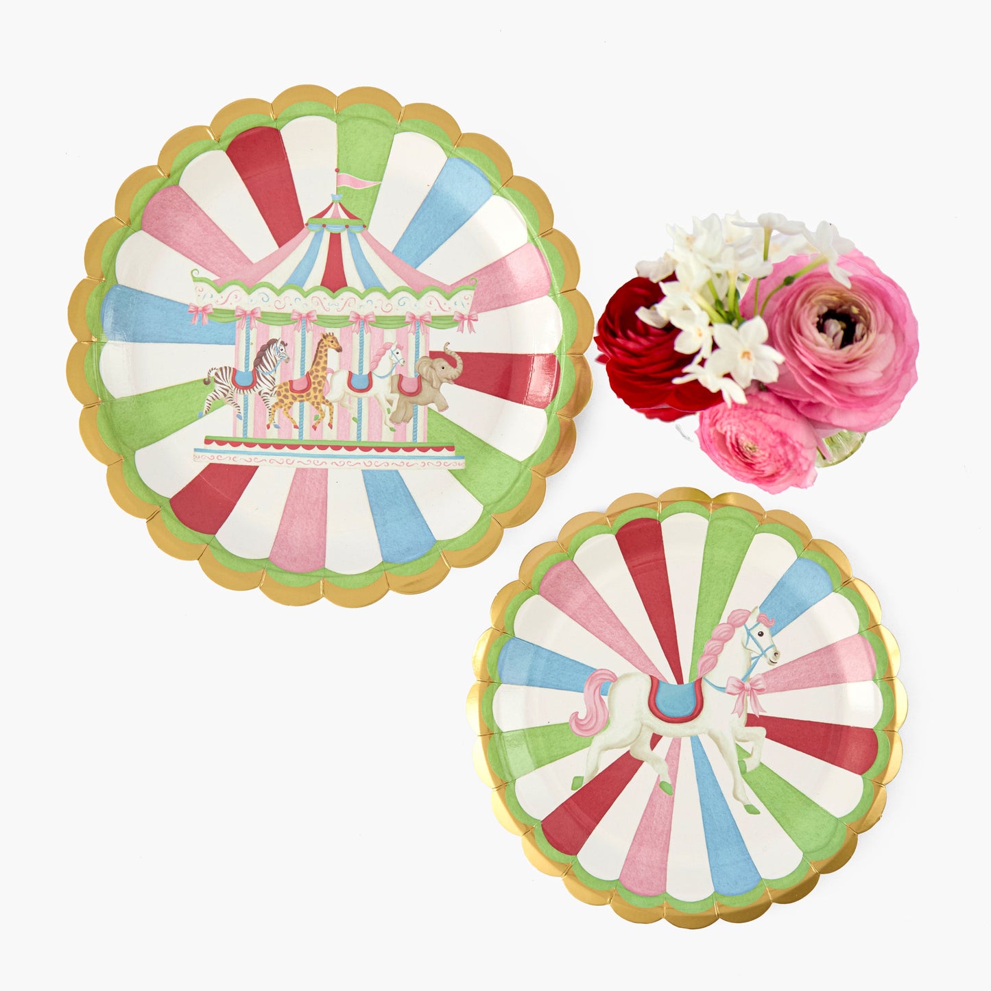 Carousel Side Paper Plates (Set of 8)