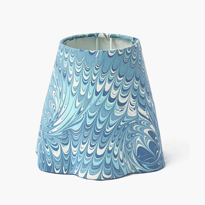Blue Parrot Rechargeable Lamp with Blue Marble Shade (18cm)
